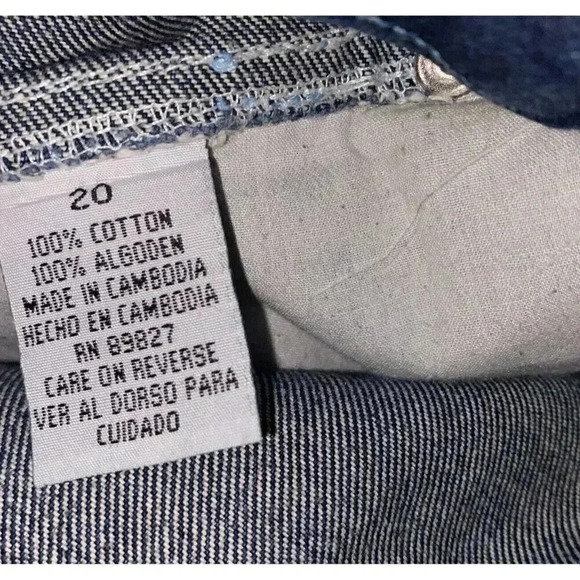 Vintage Webs Original Jeanwear Blue Baggy Jeans Customize Size 20 - Picture 7 of 7